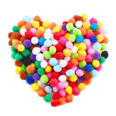 China arts& 400pcs Colorful Craft Pompoms DIY 2.5cm Craft Pom Pom Balls 20 Colors For Hobby Supplies for sale