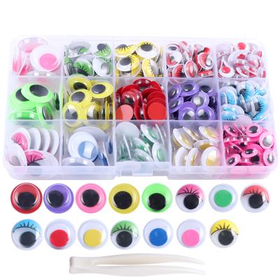 China DIY Tried 350pcs Mixed Color Wholesale Googly Eyes For Crafts DIY Wiggle Plastic Googly Eyes for sale