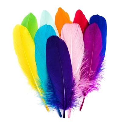 China DIY Tried Natural Large White Goose Dream Catcher Feathers 100ps 8-12cm And Clothing Decoration Feathers For Crafts for sale