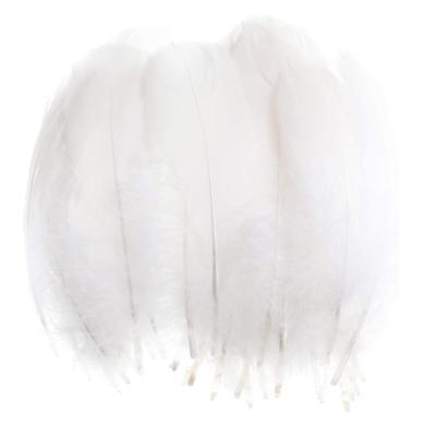 China DIY Ruled 15-20cm 100pcs White Goose Feather For Dream Catcher Making DIY Crafts Wedding Decoration for sale