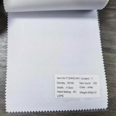 China Size Quality 12S Polyester Fusible Single Side Coating Single Layer Interlinings For Arabian Thobes for sale