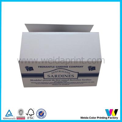 China White Mailing Printed Cardboard Boxes Glossy Oil Press 18x13cm for sale