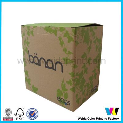 China Brown Paper Packaging Boxes , Cardboard Packaging Boxes 18x13cm for sale