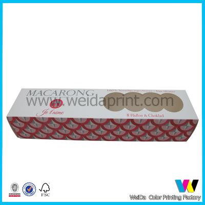 China Swiss Roll Cake Packaging Boxes Macaron Cookies Box Use OEM for sale