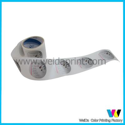 China Glossy Laminated Round Custom Sticker Printing Rolls Label for Cosmetics Products for sale