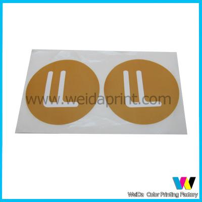 China Pantone Color Custom Sticker Printing with Strong Adhesive and Glossy Surface Disposal for sale