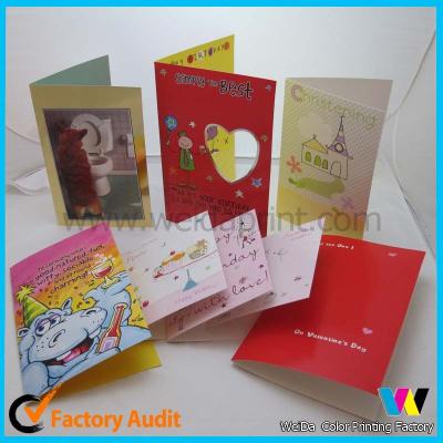 China Professional Greeting Custom Card Printing For Birthday / Wedding / Christmas for sale