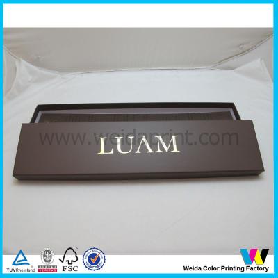 China Custom Printed Hair Packaging Boxes Grossy Lid Off Rigid Box for sale