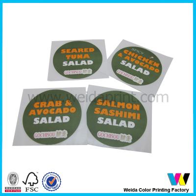 China Multicolor Round Custom Sticker Printing for sale