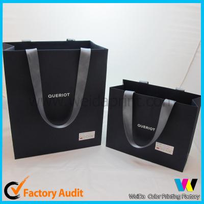 China Luxury jewelry packaging decorative paper gift bags , Paper Shopping Bags for sale