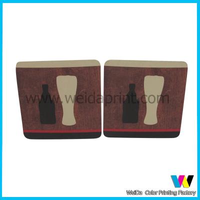 China Custom printed paper coasters , beer cardboard Personalized Paper Coasters for sale