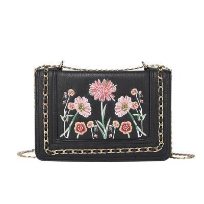 China Fashion new popular three-dimensional flower handbags trend all-match one-shoulder messenger bag handbag for sale