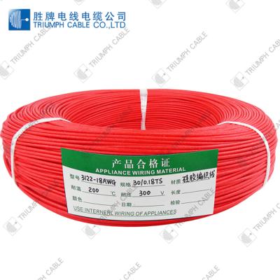 China High Flexible Triumph Cable Factory 3122 24AWG 22AWG 20AWG Silicone Rubber Jacket Electrical Cable Wire for sale