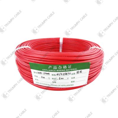 China Triumph Heating Wire 3135 6AWG Copper Core Wire High Quality Silicone Rubber Insulation for sale