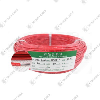 China High Temperature Heating UL 3132 Cable And Wire 28AWG 24AWG 26AWG 300v Silicone Cable for sale