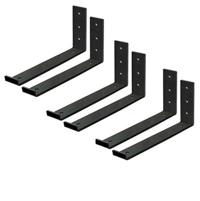 China Easy Install Shelves Brackets Railings Heavy Duty Cast Iron Wall Mount Metal Lip Support Hidden Shelf Brackets for sale