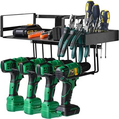 China Wall Mounted Garage Drill Storage Rack, Tool Storage Holder Organizer for Power Tool for sale