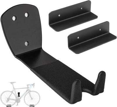 China Resistant ; High Quality Bicycle Pedal Wall Mount Rack Heavy Duty Garage Storage Rack Recycling Home Hook For Road Mountain Hybrid Bikes for sale