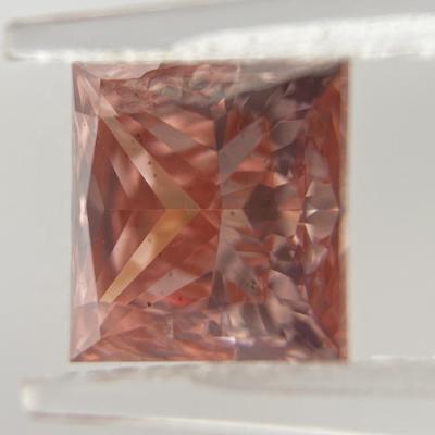 China Jewelry Making Lab Developed CTI Synthetic CVD Certified FANCY 1.29 Carat VS2 PINK PRINCESS FANCY Cut Loose Polished PINK Diamond for sale