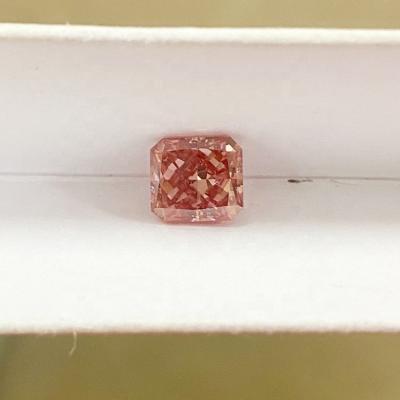 China Jewelry Making Lab Developed Synthetic CVD CTI Certified PINK 1.52 Carat VVS2 FANCY INTENSE HEATER Cut Loose Polished PINK Diamond for sale