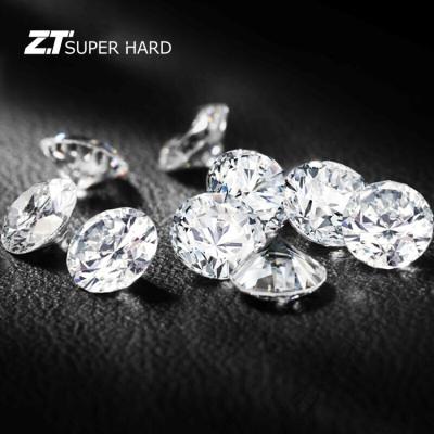 China Jewelry Making Round Synthetic Diamond Pure Carbon Seeds Polished White Diamonds for sale