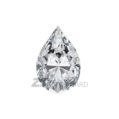 China Jewelry Making Wholesale D Color Developed Diamond E-F VS VVS SI Pear Lab Created Diamonds for sale