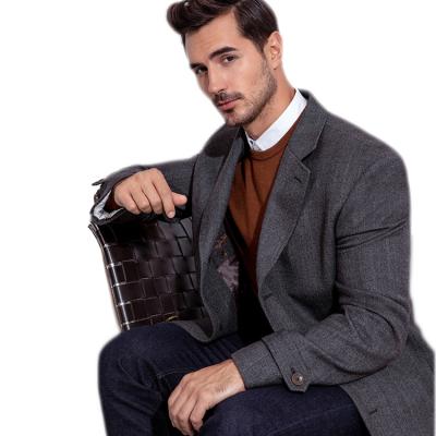 China High Quality Tailored Wool Men's Anti-Wrinkle Custom Stylish Fashion 100% Cloth Suits for sale