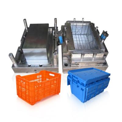 China Crates Molds Steel Plastic Stacking Crate Mold Injection for sale