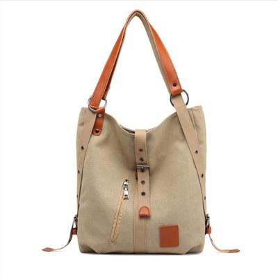 China 2022 Latest New Arrival Canvas Tote Bag Handbags For Women Ladies PORTABLE Tote Shoulder Bag Custom Logo for sale