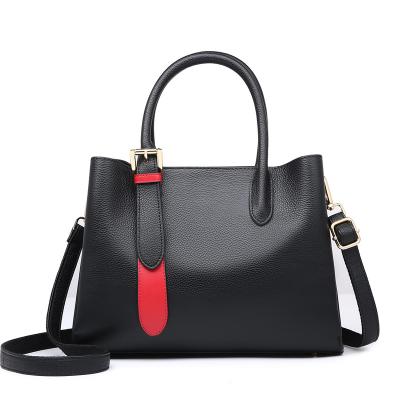 China 2022 Luxury Women Soft PU Leather Black High Quality Designer PORTABLE Tote Handbags Shoulder Sling Hand Bag Handbags For Women for sale