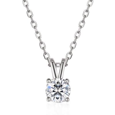 China FASHIONABLE new design diamond jewelry tennis chain 925 Sterling Silver moissanite minimalist chain pendant for sale