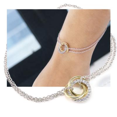 China High quality FASHIONABLE elegant minimalist gold charm bracelet and bangles for women wedding party fashion accessories for sale