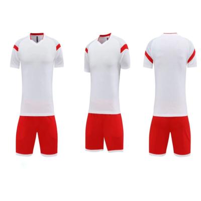 China Sets Wholesale Newest Custom Made 100% Polyester Fabric Sports Soccer Wear No Brand T Shirts Football Tank Top For Men for sale