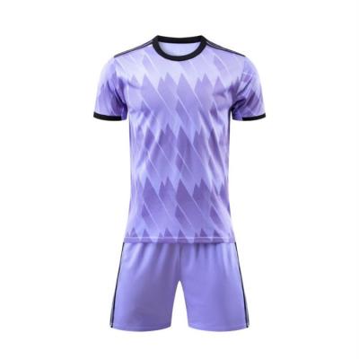 China Sets Over 10 Years Factory Strength Custom Football Team Jersey Thailand Football Jersey Cheap 23 Purple for sale