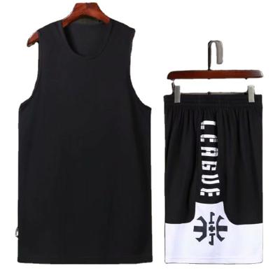 China New Custom Design Mens Basketball Shorts Color Sublimation Breathable Basketball Wear Reversible Basketball Tank Tops for sale