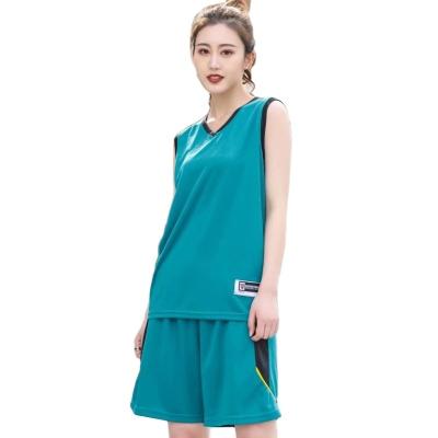 China Quick Dry Breathable Women's Green Basketball Uniforms Customize Warm Up Shooting Shirt for sale