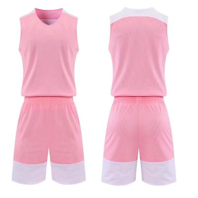 China Custom Antibacterial Reversible Basketball Uniform Team Sets Basketball Uniforms 100% Polyester Fiber Basketball Tank Top for sale