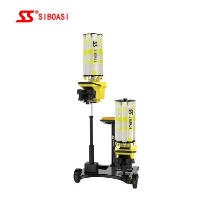 China Practice / LCD Screen Control Badminton Shooting Machine SIBOASI Feeding Model S8025 for sale