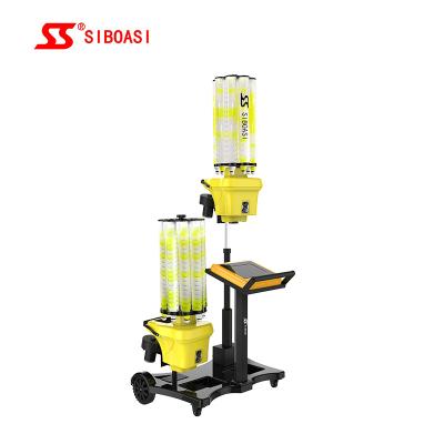 China Badminton Badminton Shuttlecock Shooting Machine Connected Practice/Training SIBOASI Two To Train S8025 for sale