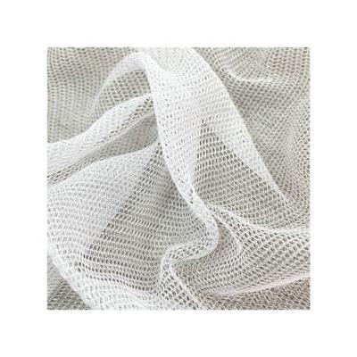 China Jersey Polyester Tulle Mesh Fabric Mosquito Net Grey Width 142-155cm for sale