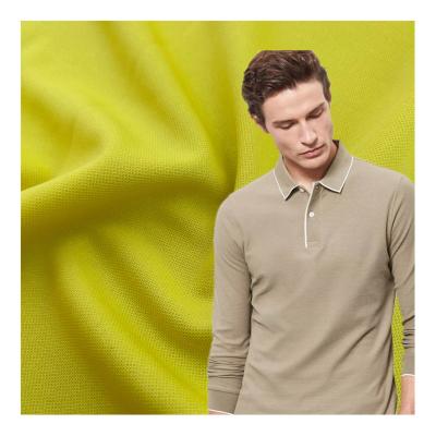 China Polyester Single Pique Strickgewebe 75D36F Garnzahlen für Polo-Kleidung zu verkaufen