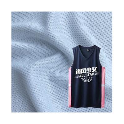 China Soft Comfortable 100% Polyester Keft Knit Bird Eye Fabric for Dry Fast Sport Uniform for sale