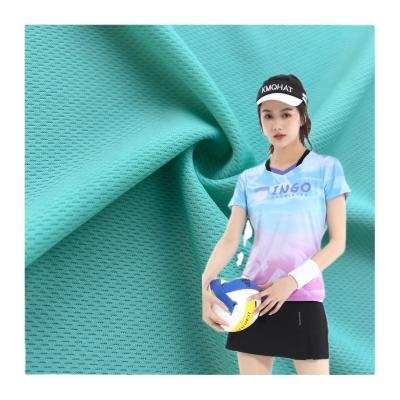 China Anti UV Polyester Knitting Bird Eye Fabric Sports Breathable For T-Shirt for sale