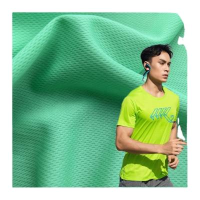 Chine 100% polyester tricoté en tissu œil d'oiseau respirant vêtements de sport et combinaisons de bal à vendre