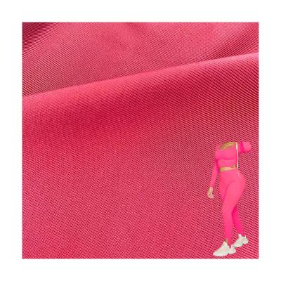 China 170-240gm Spandex Stoff Kundensatz Frauen Yoga Hosen Kleidung Textil Umweltschonende Strickkleidung Wasserdichtes Gewebe zu verkaufen