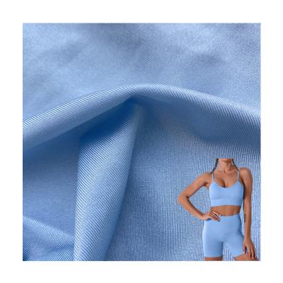 China Polyester Spandex Scuba Lycra Fabric UV Resistant 4 Way Stretch 55D for Yoga Set for sale