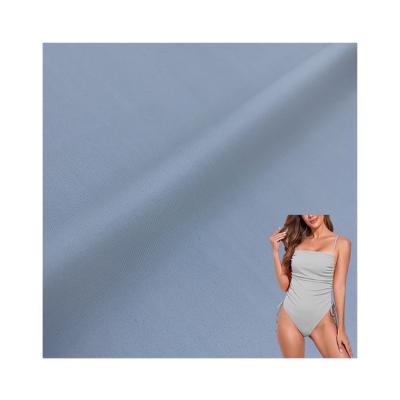 Chine L'échantillon est exempt de rides 40D Jersey résistant aux rides Tricoté Anti-UV 81Nylon 19Lycra Elastane Vêtement de natation Lycra Tissu à vendre