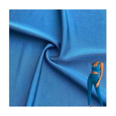 China Customized Knitted Warp Fabric for Swimwear Yoga Set in 88% Polyester and 12% Spandex for sale