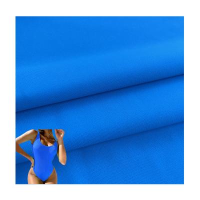 China Elastano para el deporte Usar Lycra Tejido 81% Nylon 19% Spandex Cuatro vías de estiramiento de punto en venta