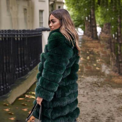 China Plus Size Women's Sleeve Fur Coat Women's 2022 Real Fox Winter Luxury Thick Warm Coat Jacket Detachable Vest Fashion for sale